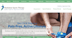 Desktop Screenshot of manhattansportstherapy.com