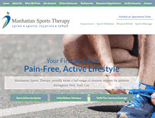 Tablet Screenshot of manhattansportstherapy.com